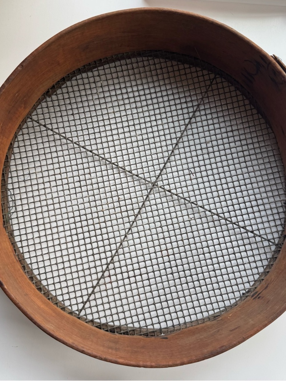 Primitive Wood Grain Strainer
